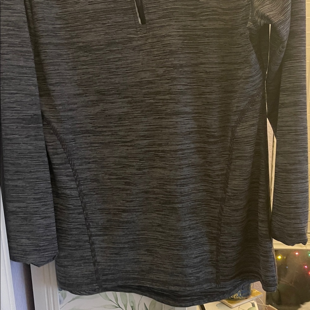 Champion Women's Dark Gray Quarter-Zip Sweater - Picture 5 of 9